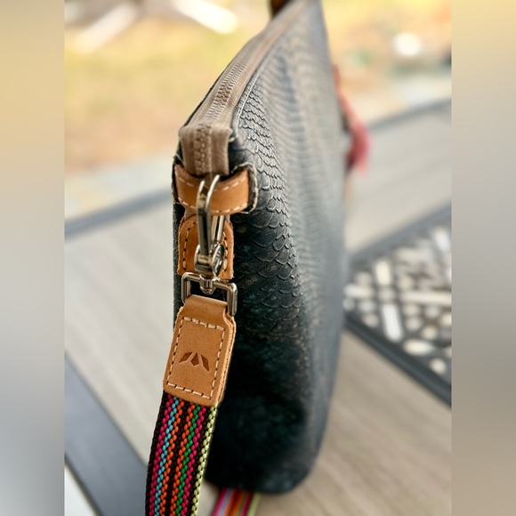 Consuela Downtown Rattler Snake Crossbody Bag Woven Strap + Charm NWOT - Picture 12 of 16